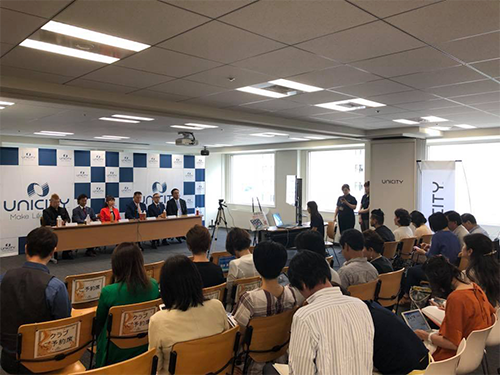 ライブ中継の撮影現場の様子